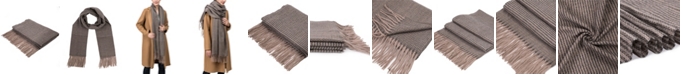 Glitzhome Men's and Women's Long Scarf with Tassels